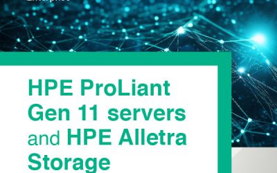 The latest advancements in technology – HPE ProLiant Gen 11 servers and HPE Alletra Storage.